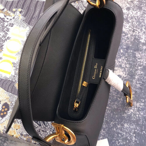 High Quality Luxury Dior Saddle Bag Black product detail