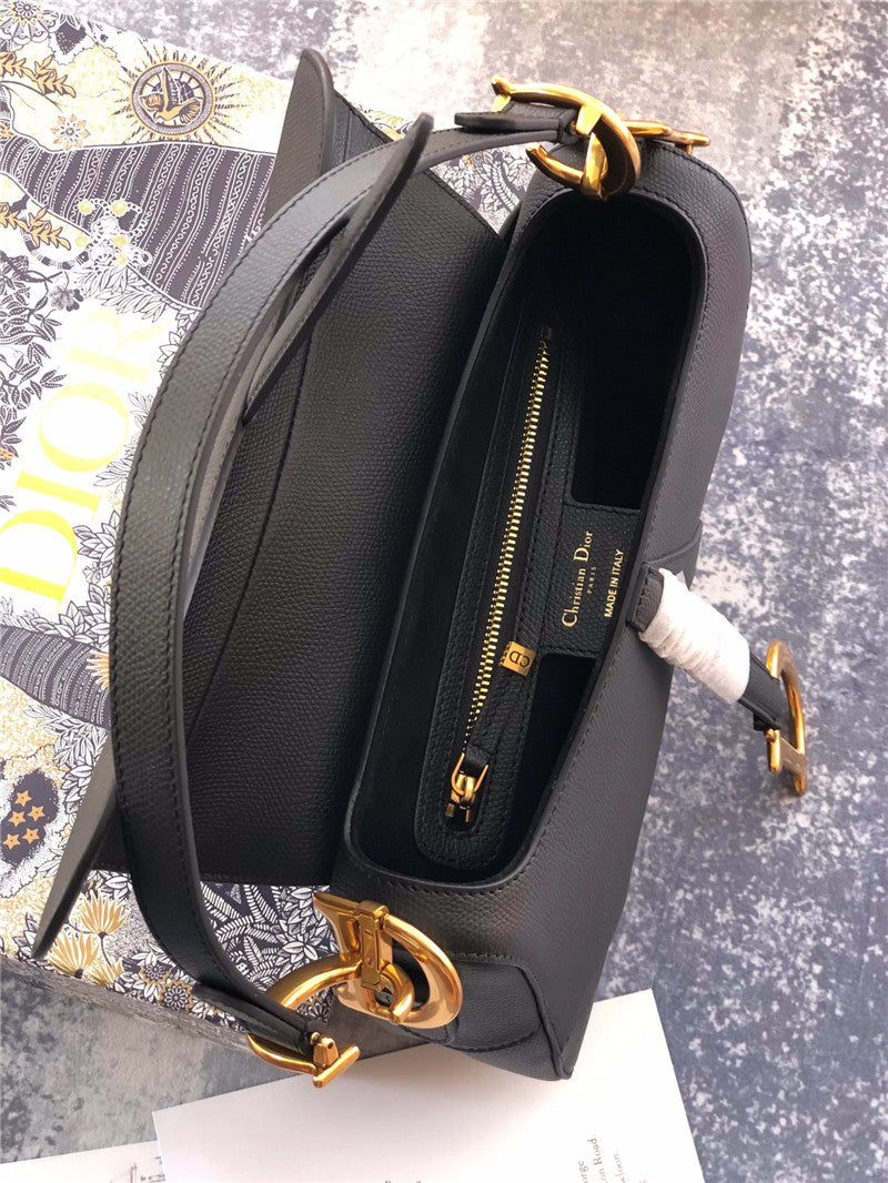 High Quality Luxury Dior Saddle Bag Black product detail