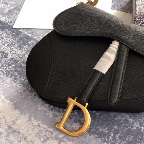 High Quality Luxury Dior Saddle Bag Black product detail