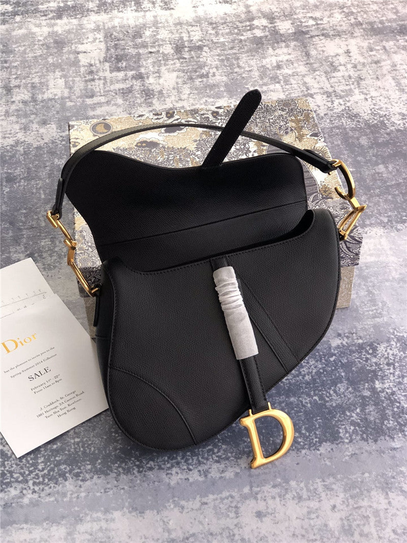 High Quality Luxury Dior Saddle Bag Black product detail