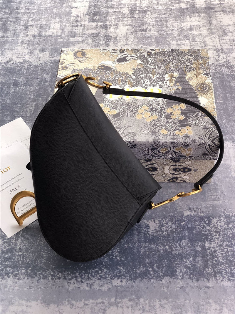 High Quality Luxury Dior Saddle Bag Black product detail
