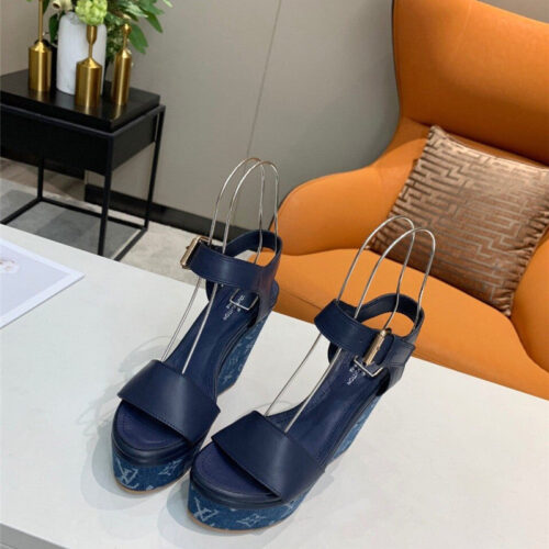 High Quality Luxury LV Louis Vuitton Platform Sandals – Style 52931 alternate view