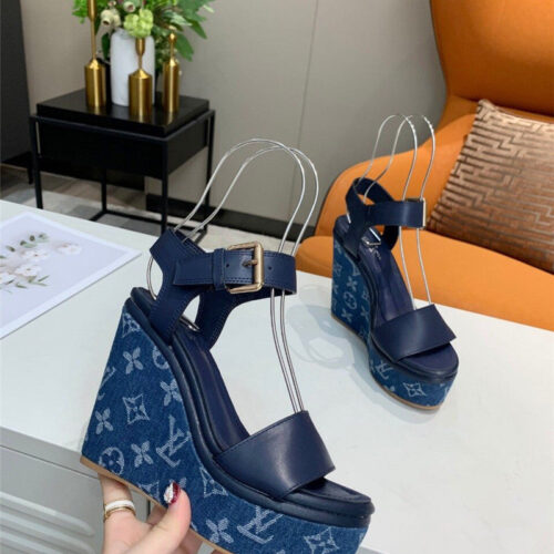 High Quality Luxury LV Louis Vuitton Platform Sandals – Style 52931 product detail