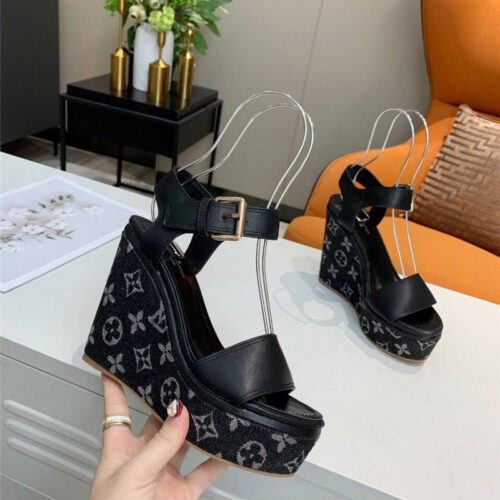 High Quality Luxury LV Louis Vuitton Platform Sandals alternate view