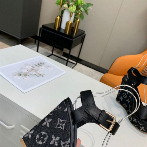 High Quality Luxury LV Louis Vuitton Platform Sandals product detail