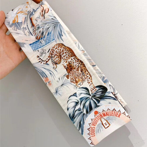 High Quality Luxury Voyage Extraordinaire Silk Scarf White product detail