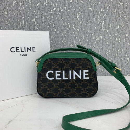 High Quality Luxury Celine Small Camera Bag In Triomphe Canvas