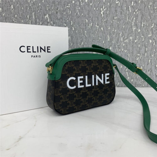 High Quality Luxury Celine Small Camera Bag In Triomphe Canvas product detail