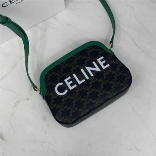 High Quality Luxury Celine Small Camera Bag In Triomphe Canvas alternate view