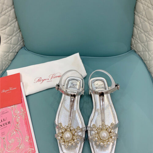 High Quality Luxury Roger Vivier Ss Pearl Rhinestone Sandals – Style 08116 product detail
