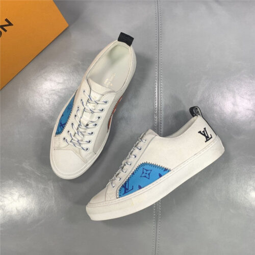 High Quality Luxury Loui Vuitton Mens Tattoo Canvas Sneakers – Style 67907 product detail