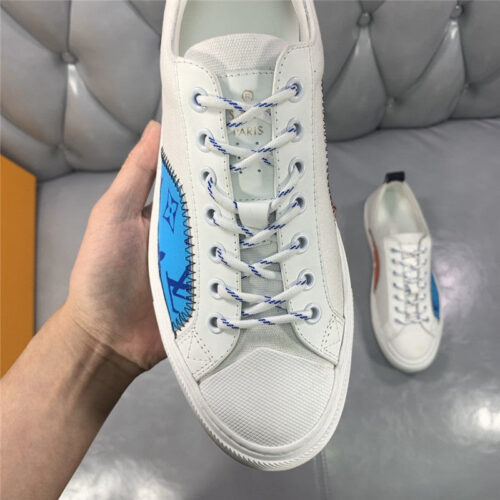 High Quality Luxury Loui Vuitton Mens Tattoo Canvas Sneakers – Style 67907 product detail