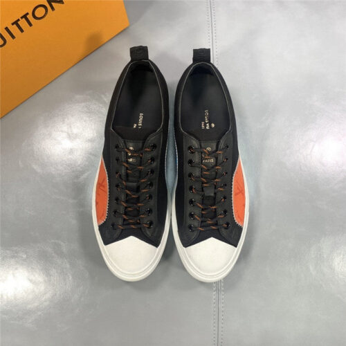 High Quality Luxury Loui Vuitton Mens Tattoo Canvas Sneakers – Style 81475 alternate view