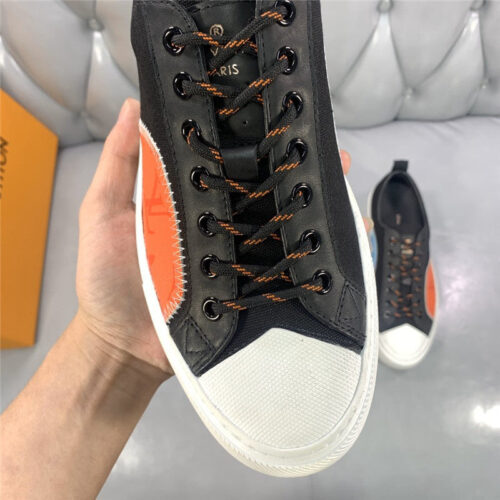 High Quality Luxury Loui Vuitton Mens Tattoo Canvas Sneakers – Style 81475 product detail