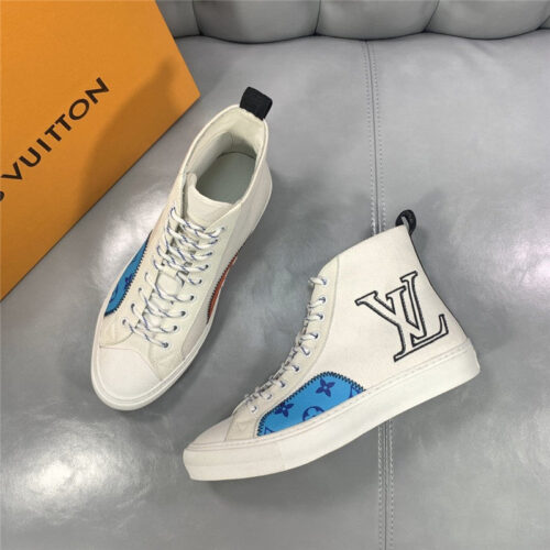 High Quality Luxury Loui Vuitton Mens Tattoo Canvas Sneakers alternate view