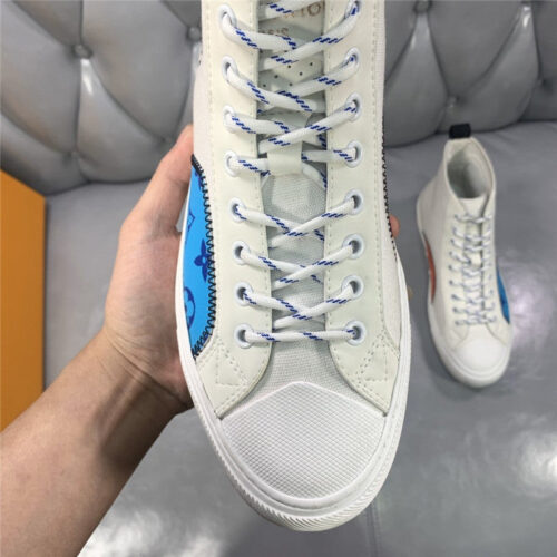 High Quality Luxury Loui Vuitton Mens Tattoo Canvas Sneakers product detail
