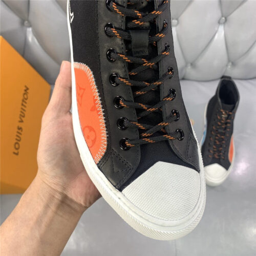 High Quality Luxury Loui Vuitton Mens Tattoo Canvas Sneakers – Style 91651 product detail