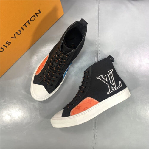 High Quality Luxury Loui Vuitton Mens Tattoo Canvas Sneakers – Style 91651 product detail