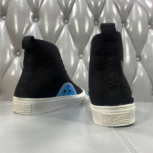 High Quality Luxury Loui Vuitton Mens Tattoo Canvas Sneakers – Style 91651 product detail