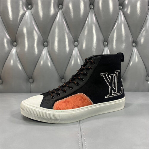 High Quality Luxury Loui Vuitton Mens Tattoo Canvas Sneakers – Style 91651 product detail