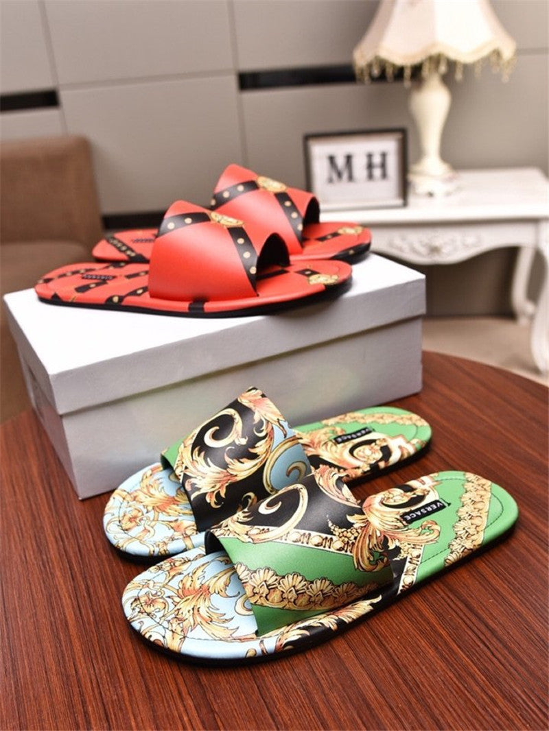 High Quality Luxury Versace Slippers Mens – Style 75859