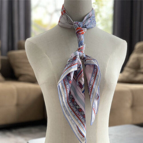High Quality Luxury LV Silk Square Scarf Pink alternate view