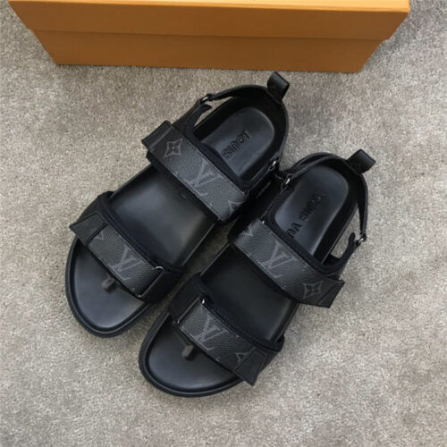 High Quality Luxury Louis Vuitton Mens Sandals Shoes – Style 13827 alternate view