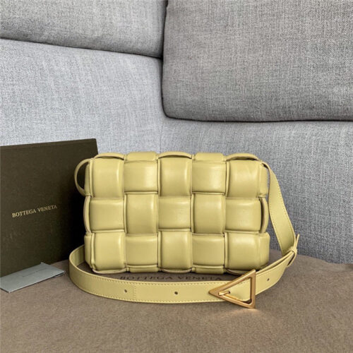 High Quality Luxury Bottega Veneta Padded Cassette Bag Yellow