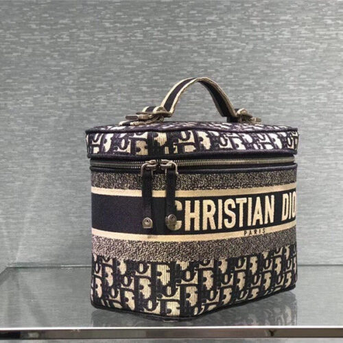 High Quality Luxury Dior Oblique Cosmetic Bag alternate view