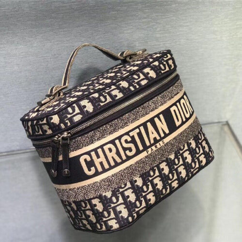 High Quality Luxury Dior Oblique Cosmetic Bag product detail