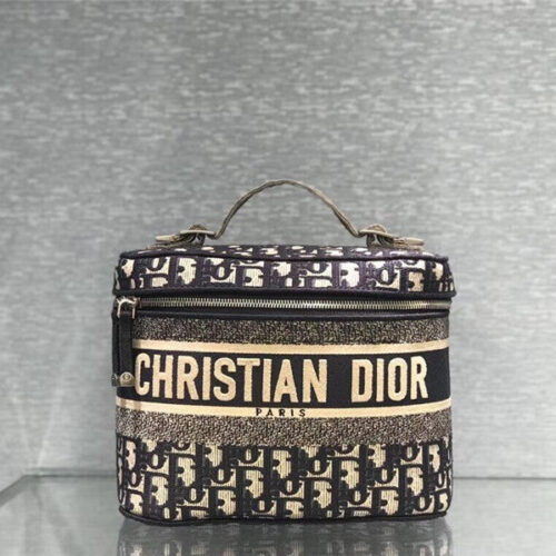 High Quality Luxury Dior Oblique Cosmetic Bag
