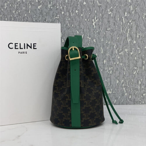 High Quality Luxury Celine Small Triomphe Canvas Drawstring Bag product detail