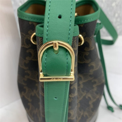 High Quality Luxury Celine Small Triomphe Canvas Drawstring Bag product detail