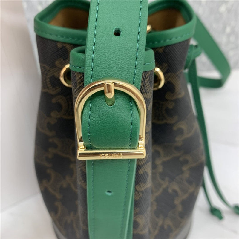 High Quality Luxury Celine Small Triomphe Canvas Drawstring Bag product detail