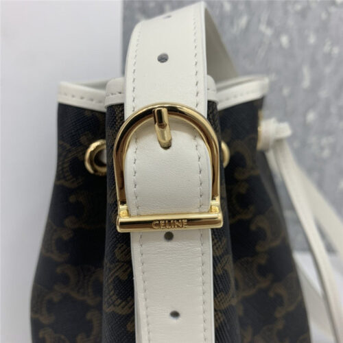 High Quality Luxury Celine Small Drawstring Bag In Triomphe Canvas Bags – Style 24915 product detail