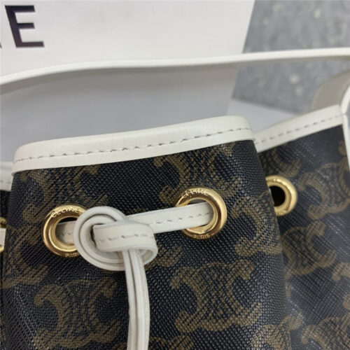High Quality Luxury Celine Small Drawstring Bag In Triomphe Canvas Bags – Style 24915 product detail