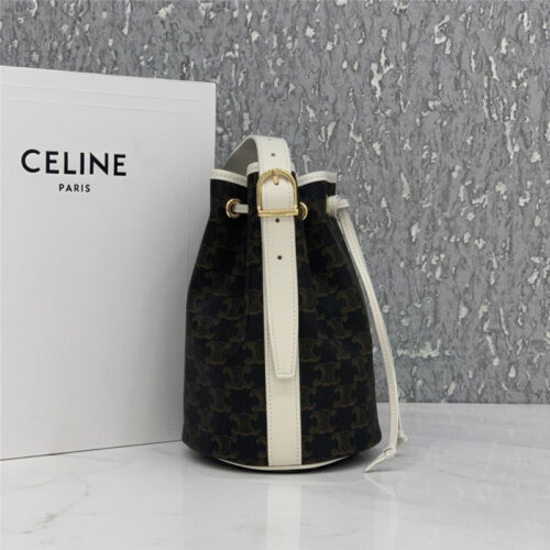 High Quality Luxury Celine Small Drawstring Bag In Triomphe Canvas Bags – Style 24915 product detail