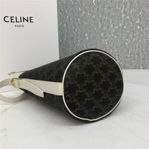 High Quality Luxury Celine Small Drawstring Bag In Triomphe Canvas Bags – Style 24915 product detail
