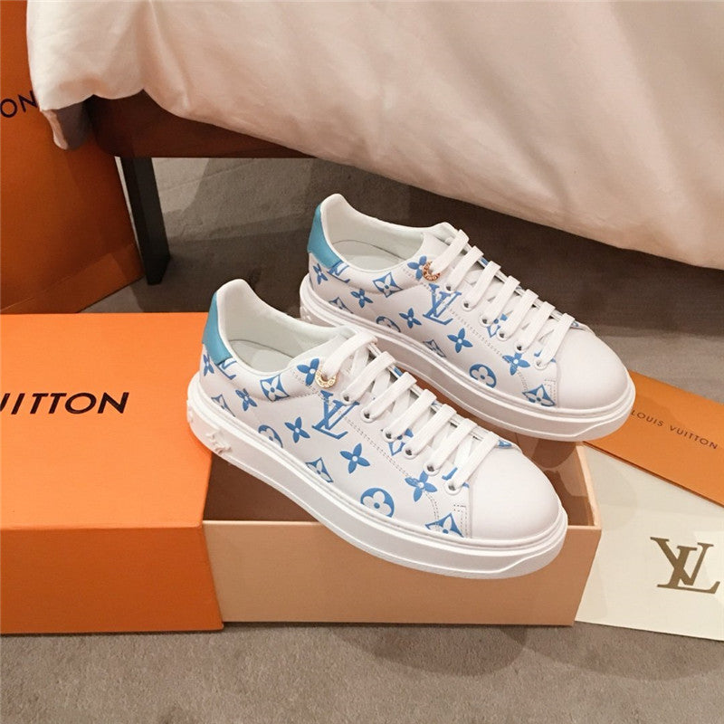 High Quality Luxury LV Sneakers Women White – Style 92419