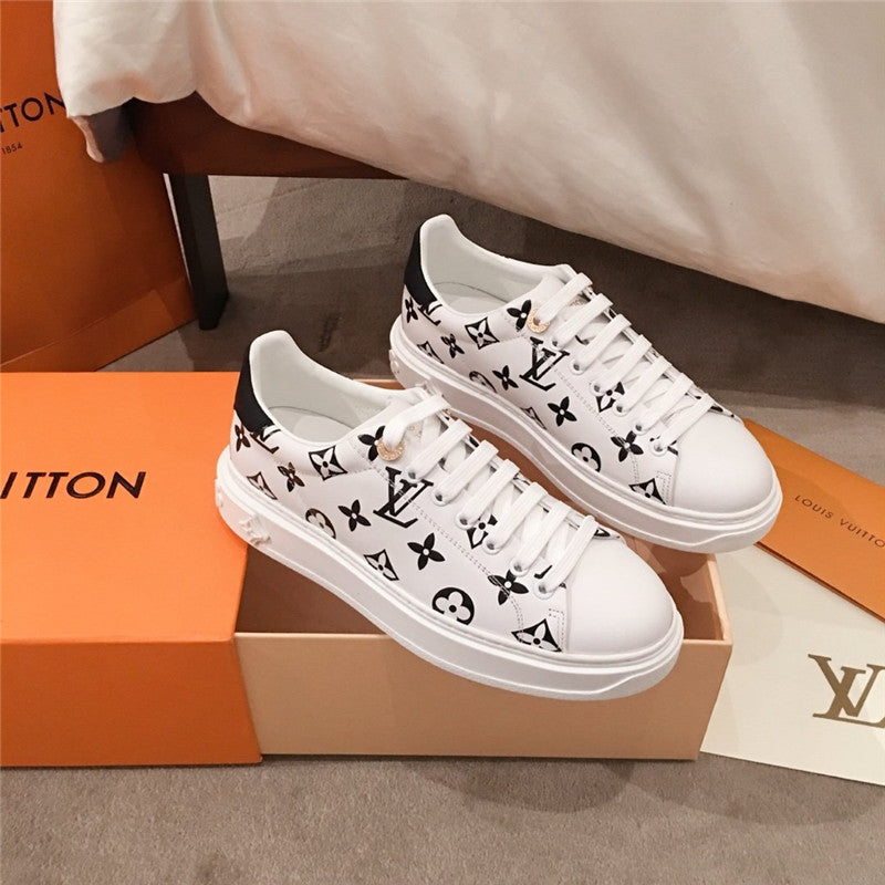 High Quality Luxury LV Sneakers Women White