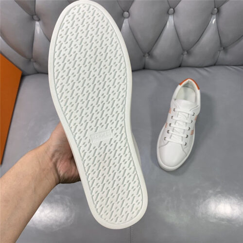 High Quality Luxury Hermes Mens White Low-Top Sneakers – Sizes 38–45 product detail