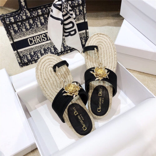 High Quality Luxury Dior 2020 Ss Dior Jardin Rose Slippers – Style 12675 product detail