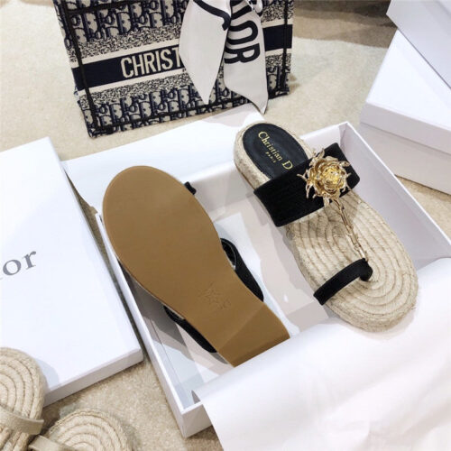 High Quality Luxury Dior 2020 Ss Dior Jardin Rose Slippers – Style 12675 product detail