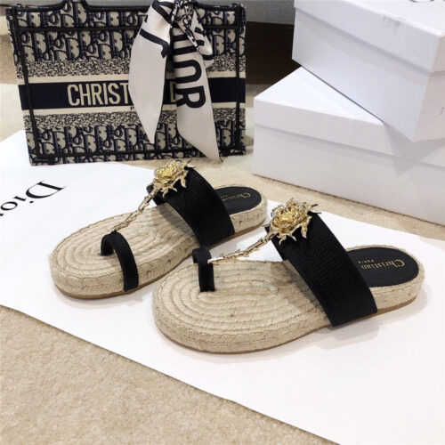 High Quality Luxury Dior 2020 Ss Dior Jardin Rose Slippers – Style 44006 product detail