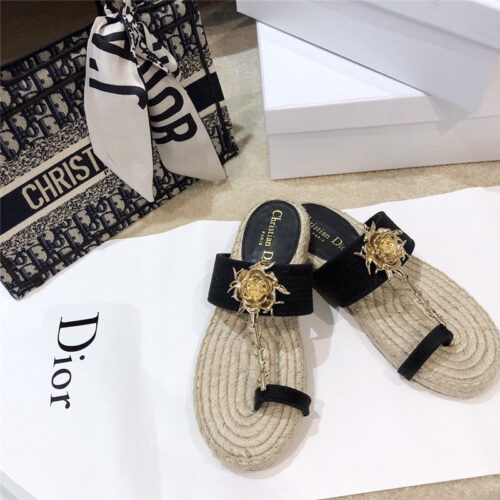 High Quality Luxury Dior 2020 Ss Dior Jardin Rose Slippers – Style 12675 product detail