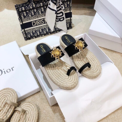 High Quality Luxury Dior 2020 Ss Dior Jardin Rose Slippers – Style 44006 product detail