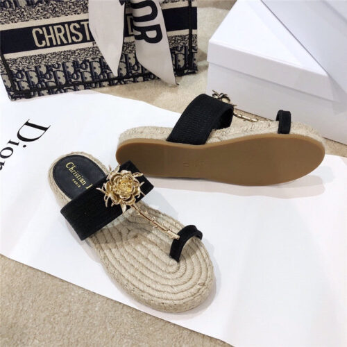 High Quality Luxury Dior 2020 Ss Dior Jardin Rose Slippers – Style 12675 alternate view