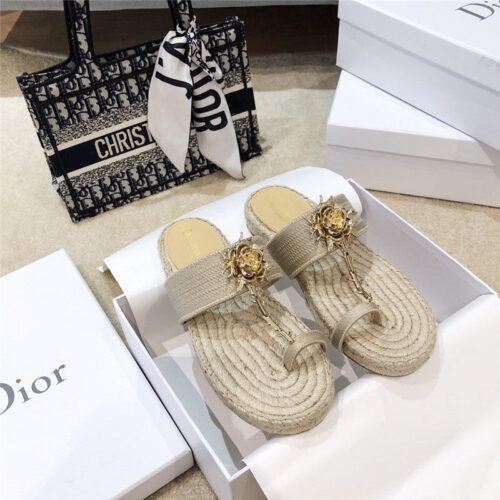 High Quality Luxury Dior 2020 Ss Dior Jardin Rose Slippers – Style 40355 alternate view
