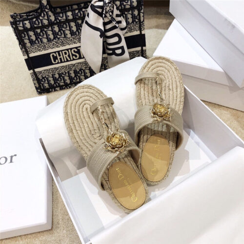 High Quality Luxury Dior 2020 Ss Dior Jardin Rose Slippers – Style 40355 product detail