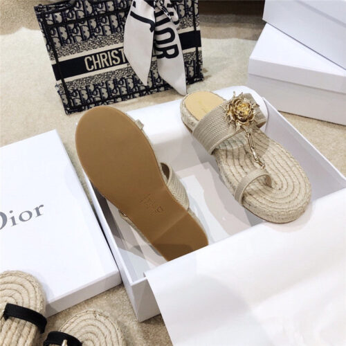 High Quality Luxury Dior 2020 Ss Dior Jardin Rose Slippers product detail